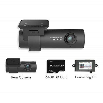 Blackvue DR750S-2CH Dash Cam 64GB Memory Card and hardwire kit Power Magic Pro