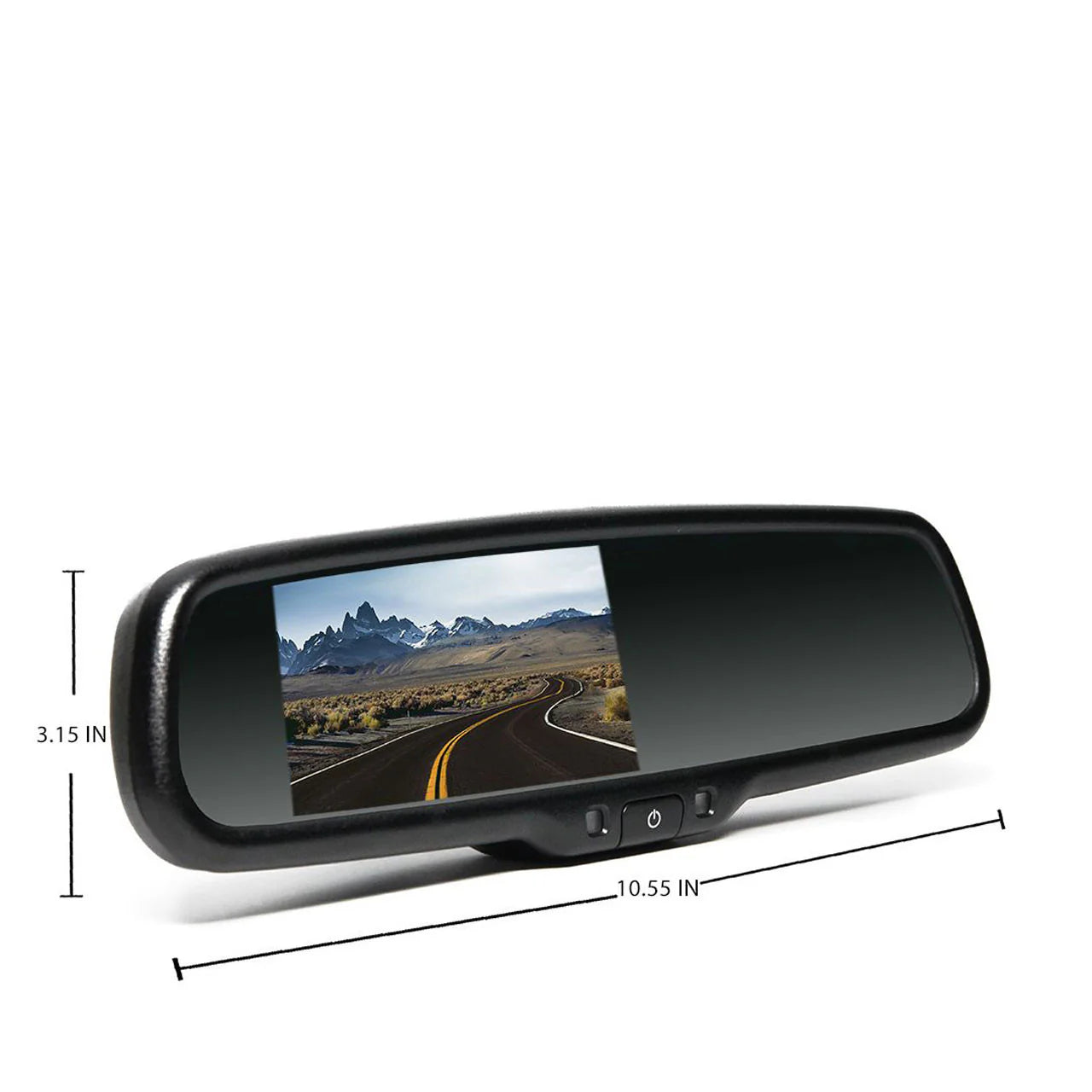 Rear View Safety - Silverado 3500 Mirror Monitor with Compass and Temperature, Tailgate Camera, 33ft Cable