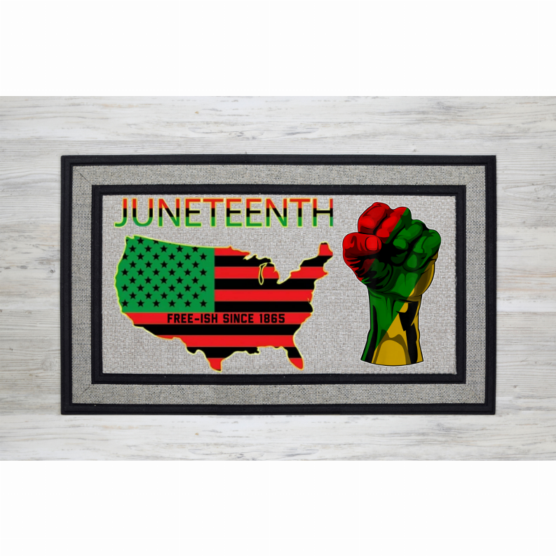 Juneteenth Door Mat