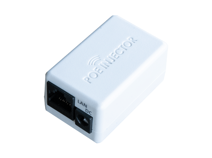 CBL ASSY PASSIVE POE POWER INJECTOR WHITE, 2.1mm barrel Connector.