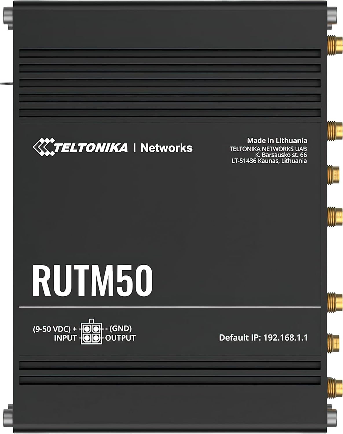 Teltonika RUTM50000000 Model RUTM50 Cellular 5G Router; Speeds of up to 3.4 Gbps; Dual SIM with Auto-failover; Backward Compatible with 4G (LTE Cat 19); for USA and Canada Carriers; Auto APN…