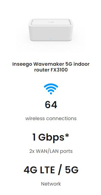 Inseego Wavemaker™ 5G indoor router FX3100 - COMMING SOON