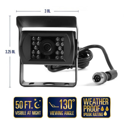 Système de caméra de recul avec caméras latérales et KIT de connexion rapide multi-caméras (RVS-770616-2133-NM)