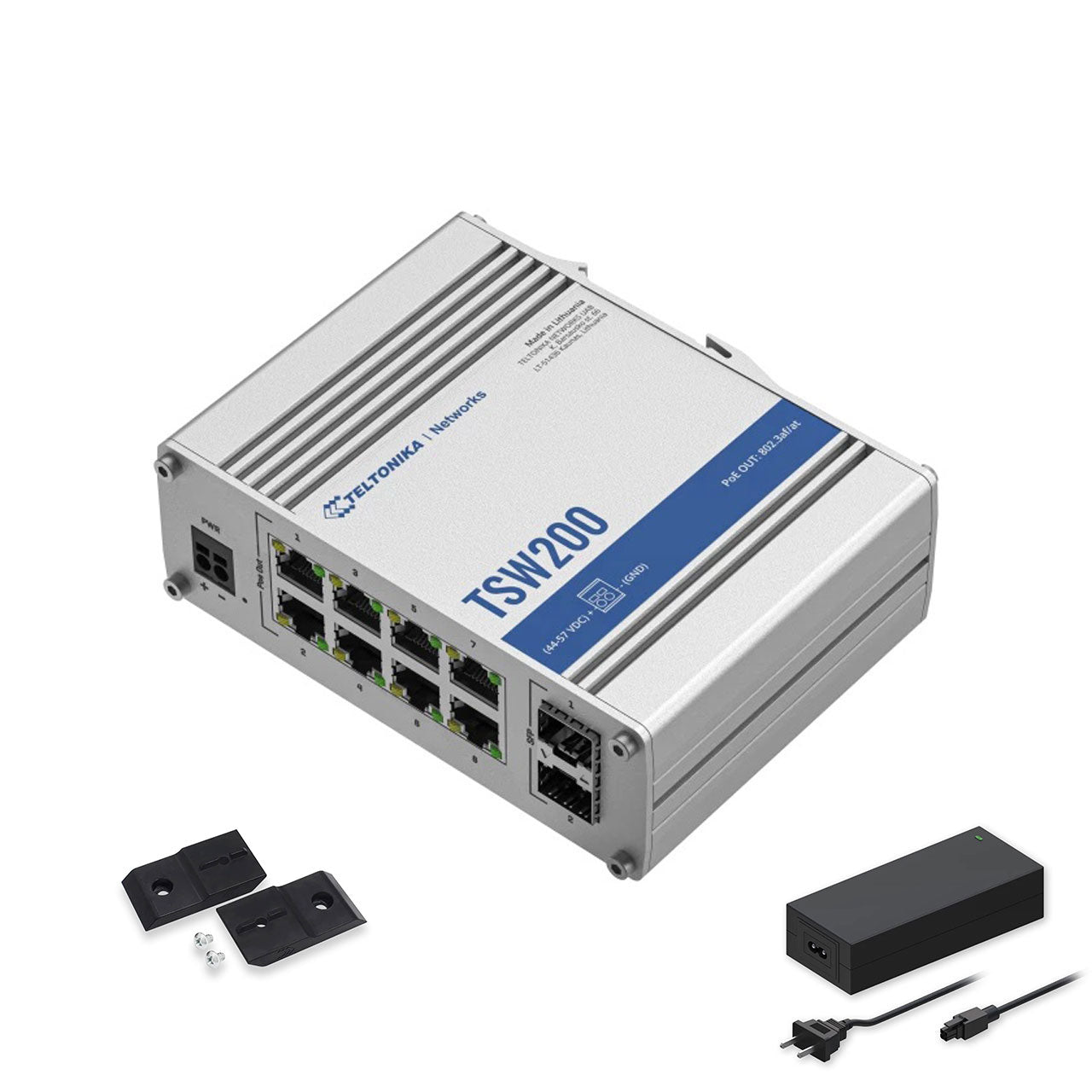 Teltonika TSW200000010 - TWS200 Unmannaged PoE+ switch 5x Gigabit Ethernet ports