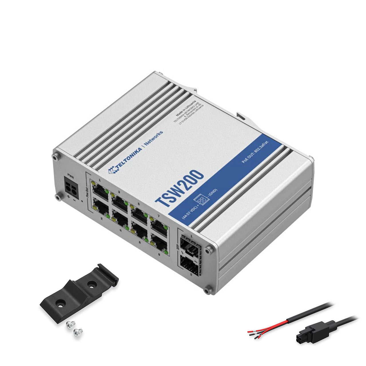 Teltonika TSW200000010 - TWS200 Unmannaged PoE+ switch 5x Gigabit Ethernet ports