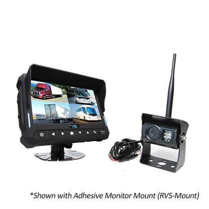 7&quot; QV Monitor w/DVR (Loose Wire), Both Side Cameras, RVS-Mount