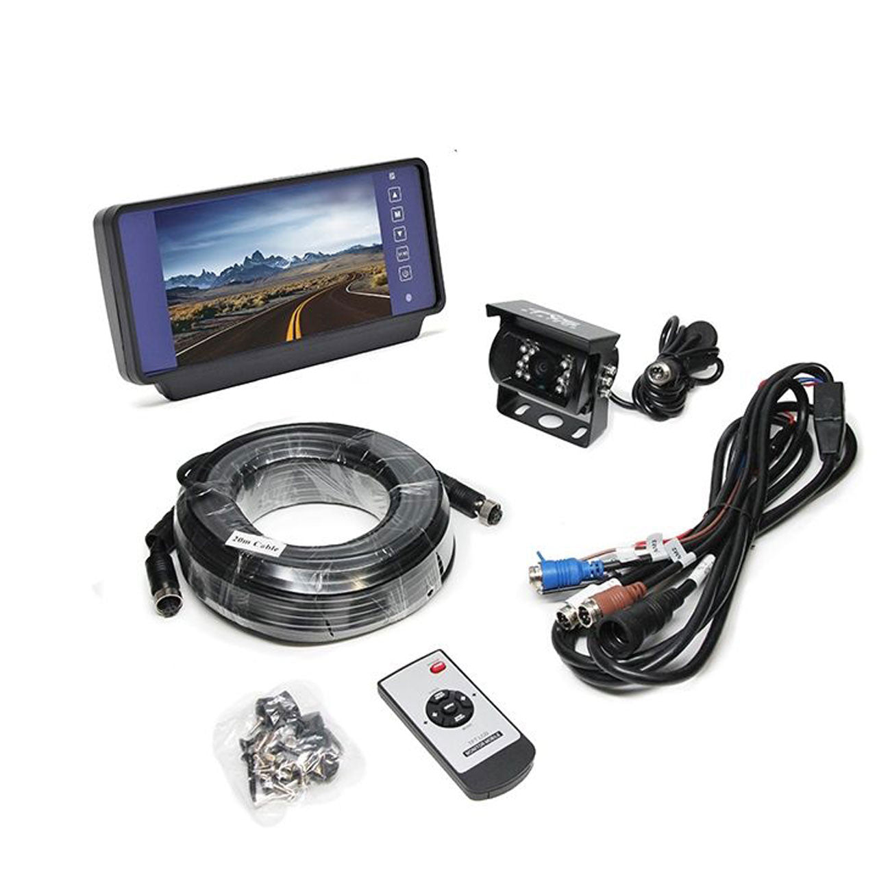 7&quot; Mirror Monitor, Backup Camera, 66ft Cable