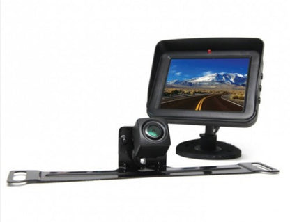 Backup Camera System with License Plate Camera and 3.5&quot; Display