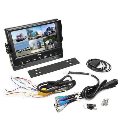 9&quot; LED 6 Channel Split Screen Monitor with Built-in DVR